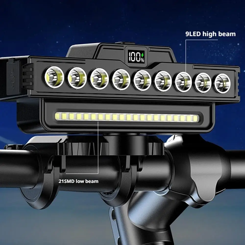 

LED Bicycle Headlight USB Charging Cycling Safety Front Power Brightness Accessories Bike Flashlight Bicycle High Display L L2G3
