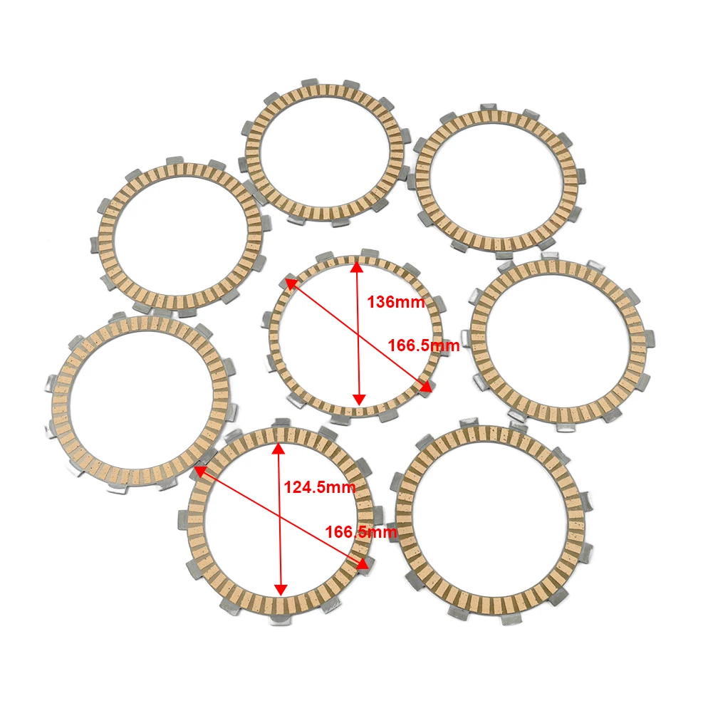 8Pcs/Set Motorcycle Clutch Friction Plates For Yamaha R1 YZF-R1 1998 1999 2000 2001 2002 2003