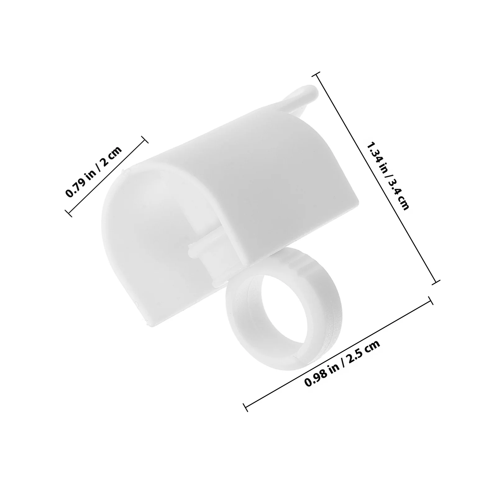 Juego de 5 anillos separadores de pestañas de plástico para extensión de pestañas, soporte en forma de U con ranura de pegamento, herramienta profesional de ayuda para injerto