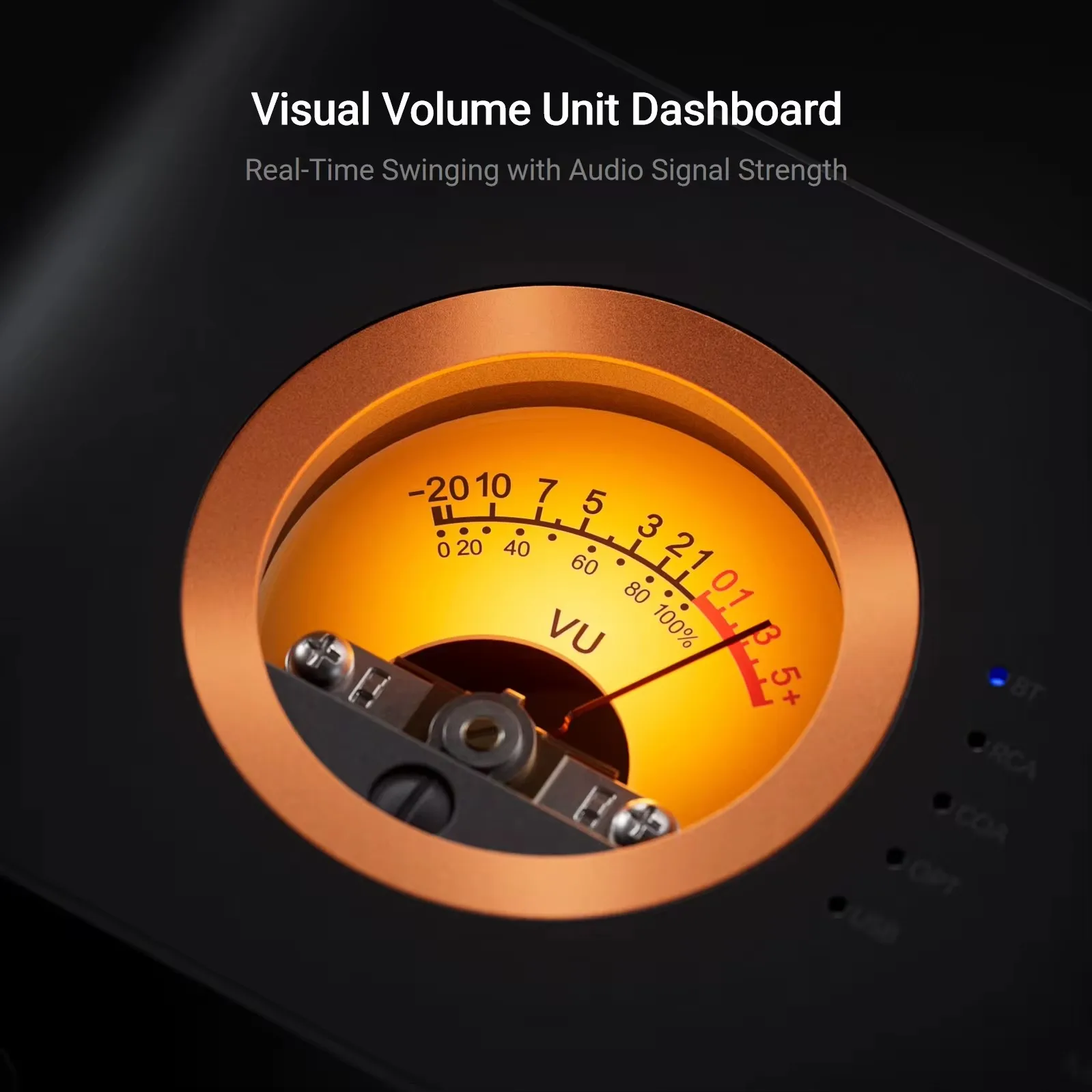 Fosi Audio MC351 2.1 Channel Bluetooth Stereo terintegrasi Amplifier dengan DAC, Audio Mini Amp TPA3255 untuk Pasif Speaker