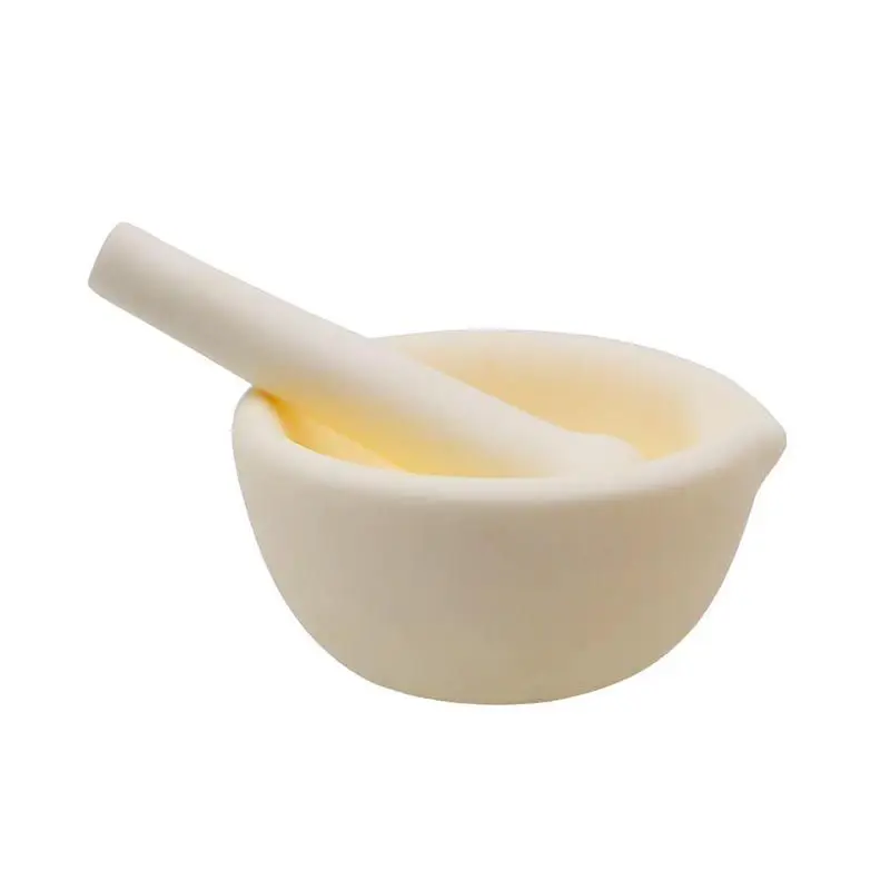 1pcs Lab Corundum Mortar 60/80/100/130mm, Etc. Lab Alumina Corundum Milk Bowl Contains Mortar Stick s