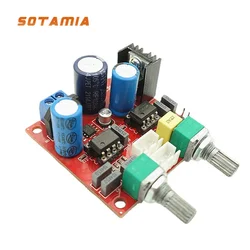 SOTAMIA Subwoofer Speaker Preamplifier Audio Board Low-pass Filter Dual NE5532 Preamp DIY Home Theater Sound System