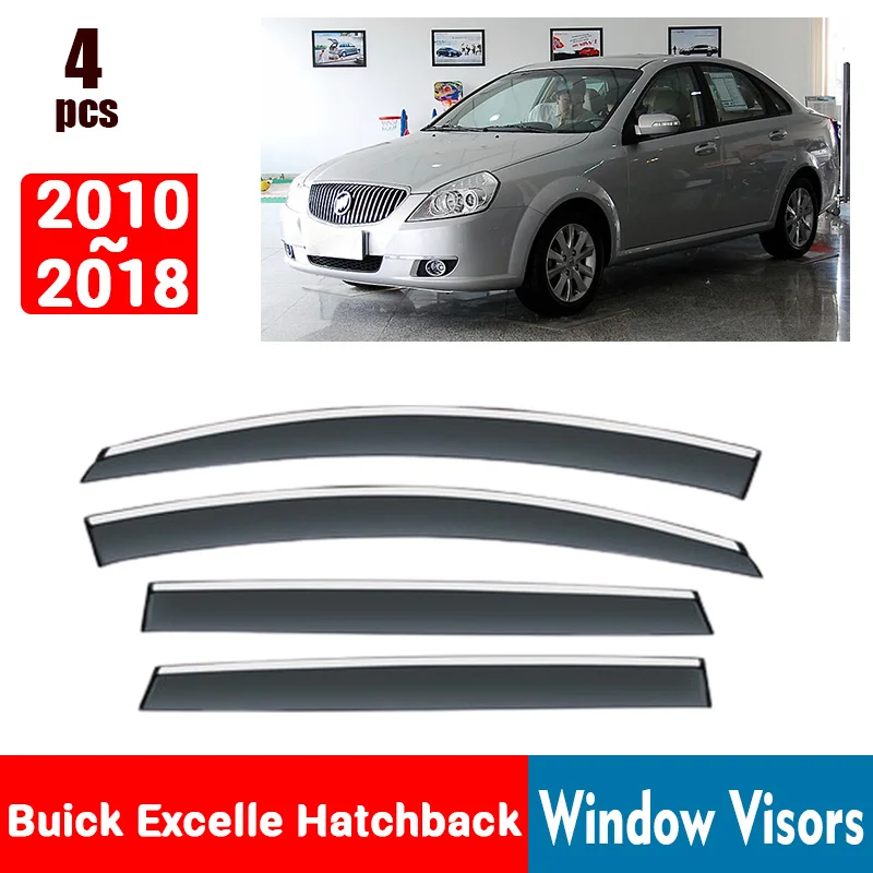 

FOR Buick Excelle Hatchback 2010-2018 Window Visors Rain Guard Windows Rain Cover Deflector Awning Shield Vent Guard Accessories