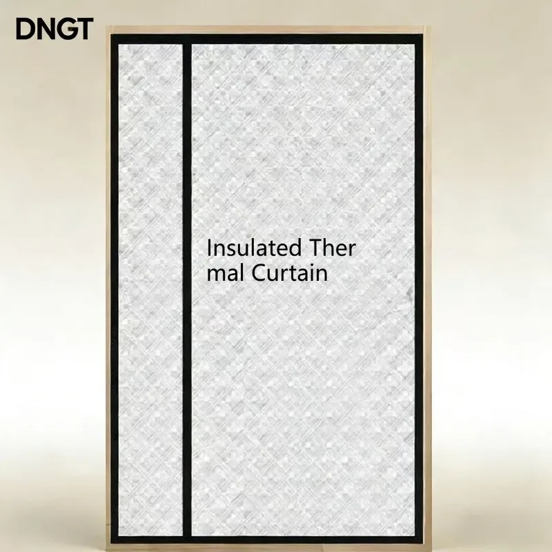 DNGT Magnetic Thermal Insulated Door Curtain - Windproof, Soundproof, Energy Saving Door Cover for Winter & AC Rooms