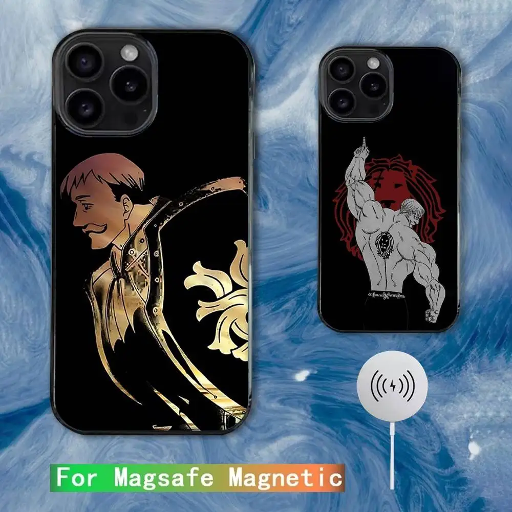

E-Escanor Seven Deadly Sins Phone Case For iPhone 16e,16,15,14,13,12,11,Plus,Pro,Max,Mini Magsafe Magnetic Wireless Charging