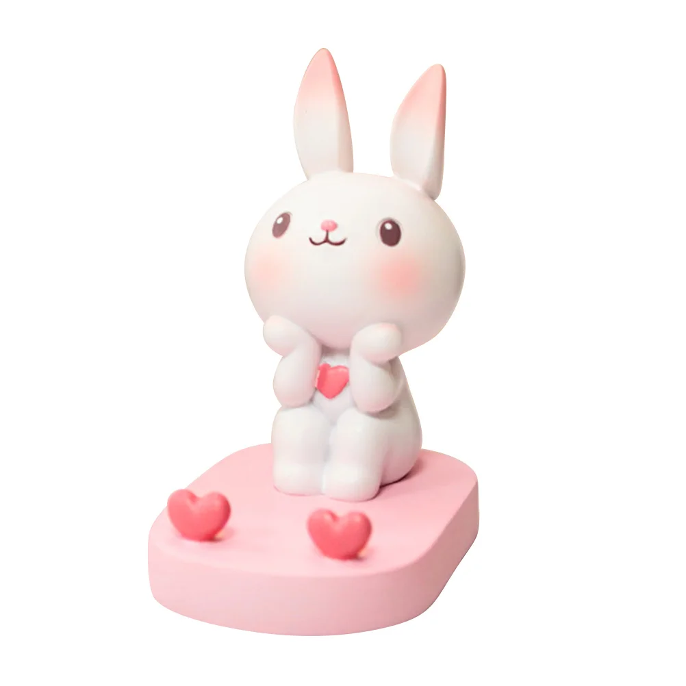 Table Top Tripod Rabbit Phone Holder Bunny Stand Desktop Adornment Girl Cellphone