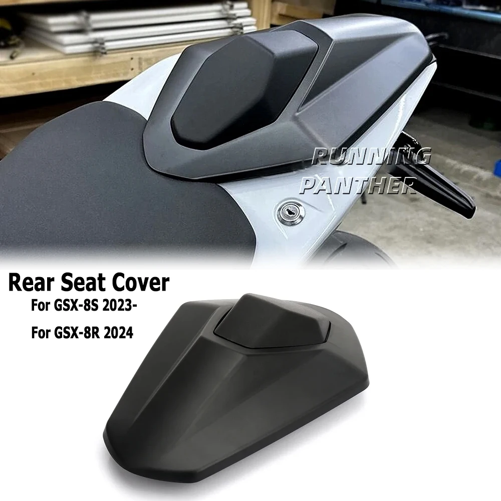 

New Motorcycle Black Carbon Fiber Pillion Rear Seat Cover Cowl Fairing For Suzuki GSX-8S GSX8S GSX-8R GSX8R GSX 8S 8R 2023 2024