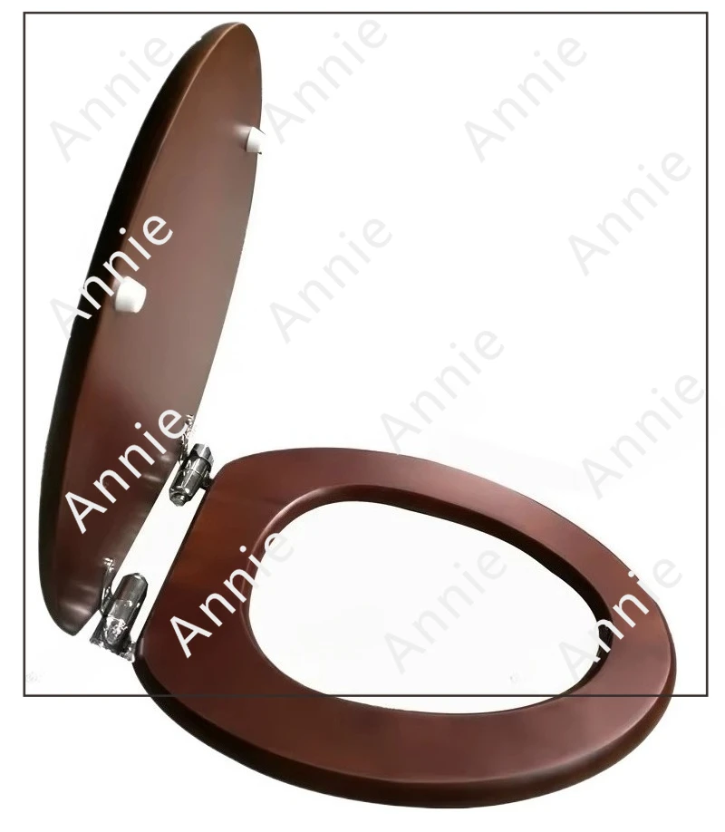 

Резиновая деревянная крышка для замены старомодного унитаза, длинная V-образная специальная быстросъемная петля из нержавеющей стали с медленным отключением