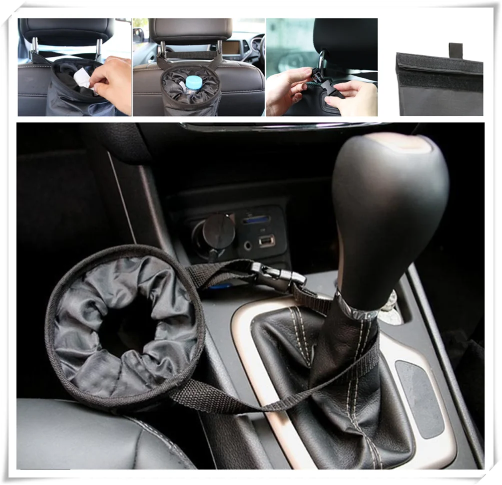 Car Interior portable trash garbage bag Seat back storage box for Mazda 3 5 6 Protege5 MX-5 Miata CX-5 CX5 CX-7 3 6 2