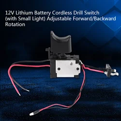 7.2 V - 24 V Lithium Battery Cordless Drill Speed Control Trigger Switch With Small Light
