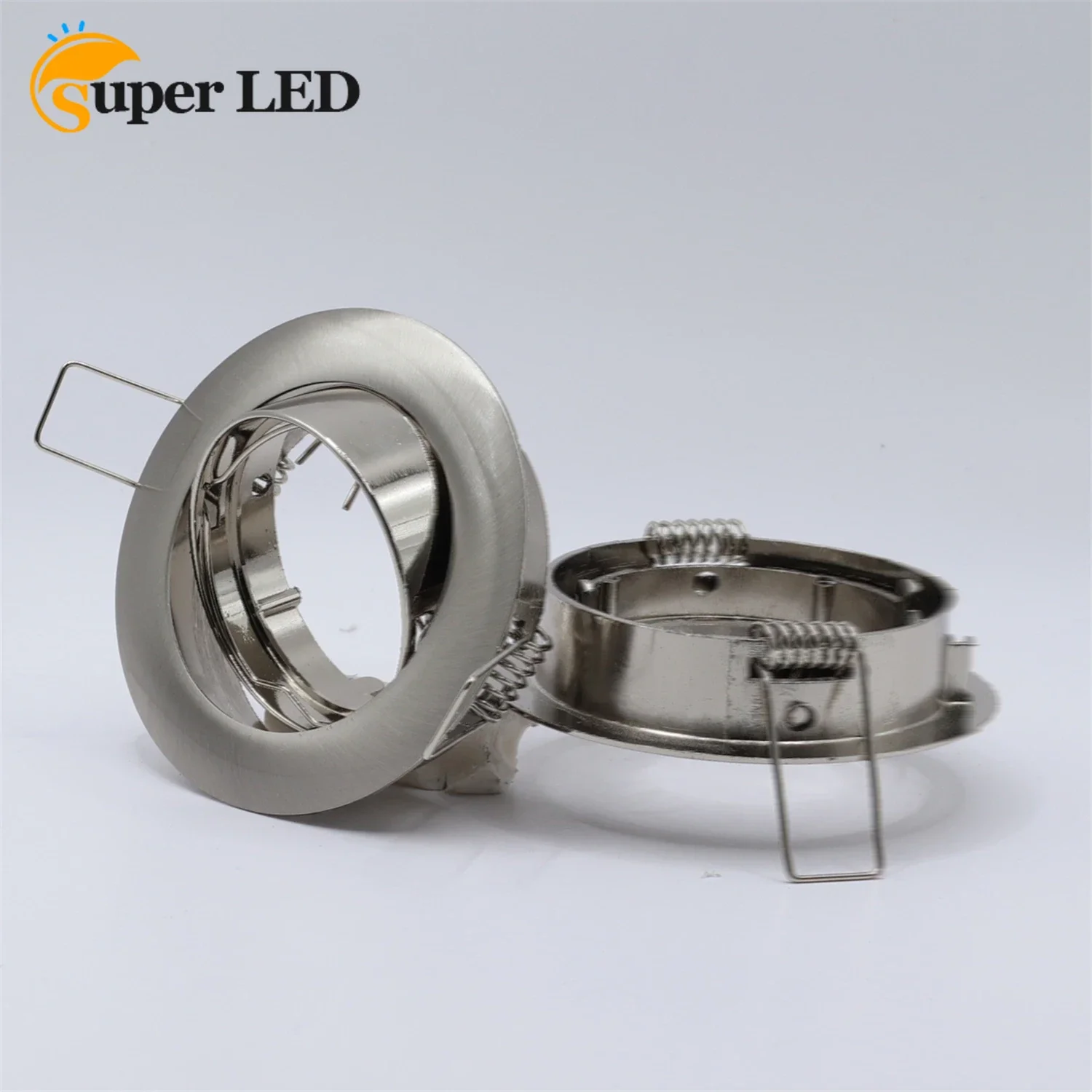 

Zinc Alloy Adjustable Angle Round LED Built-in Ceiling Light GU10 Light Frame Housing MR16 Downlight LED Anti-glare Spot Light