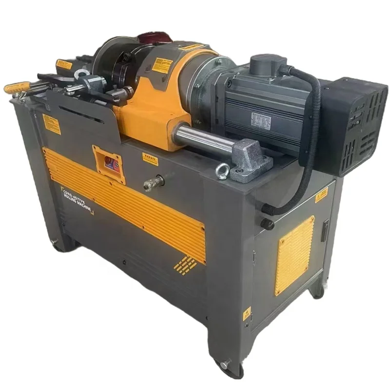 Wholesale Custom Automatic CDRG45 Rebar Thread Rolling Machine Fast Speed Bolt Roll Reinforcing Bar with Core Motor Component