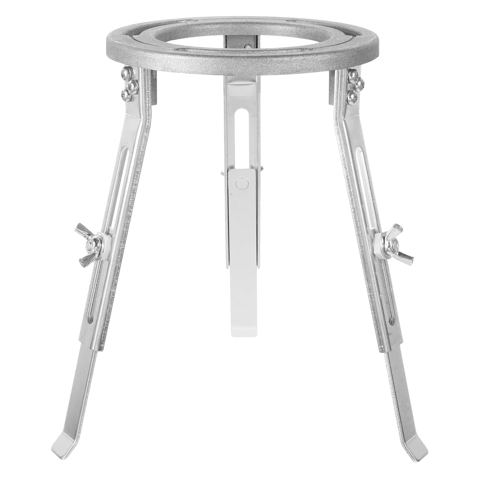 Trípode ajustable de aleación de aluminio, Soporte redondo para laboratorio Experimental, lámpara de Alcohol desmontable