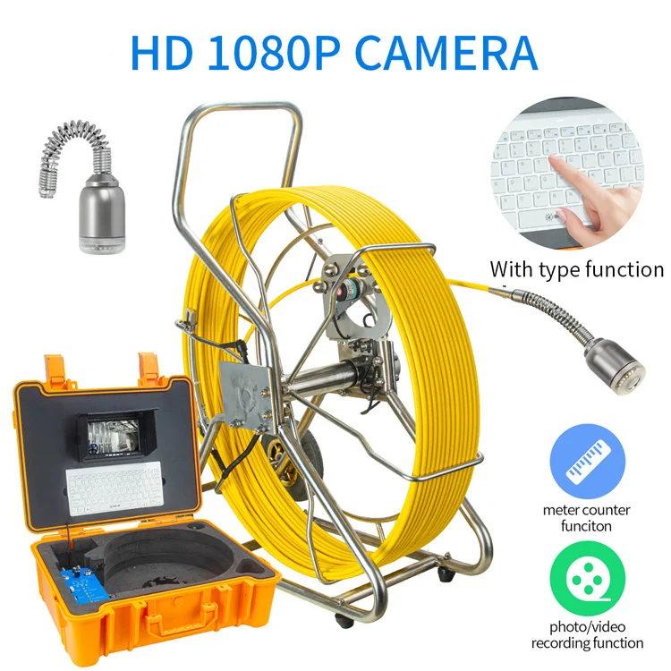 Qualidade subaquática downhole tubo linha endoscópio câmera boroscópio inspeção tubo câmera de inspeção para piscina tubo