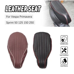 Motorycle Accessories For Vespa Primavera Sprint 50 125 150 250 Sprint150 Leather Seat Cushion Cover Protection Seat Cover