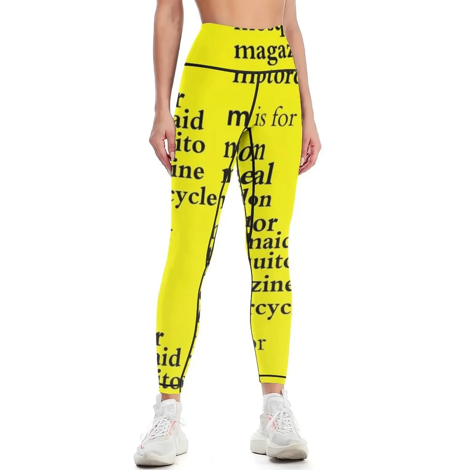 

M is for : Alphabet a-z Words - Alphabet The L is for leg: a-z - Leggings fitness set gym Female legging pants Womens Leggings