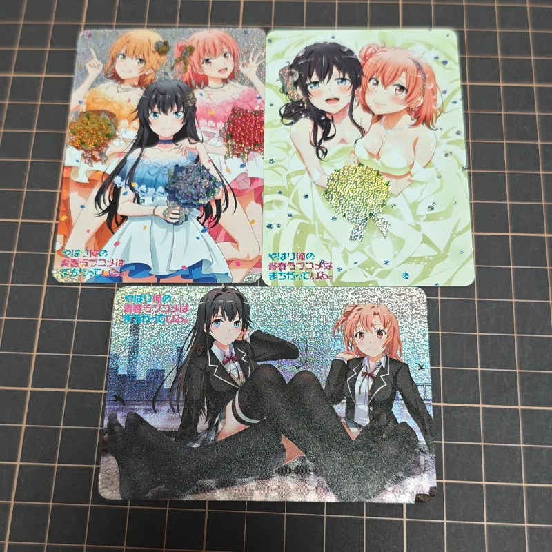 

3 шт./компл., романтическая комедия «Мой подросток», SNAFU ACG, сделай сам, самоконтроль, сбор подписей, торговые флэш-карты, аниме, мультяшный подарок