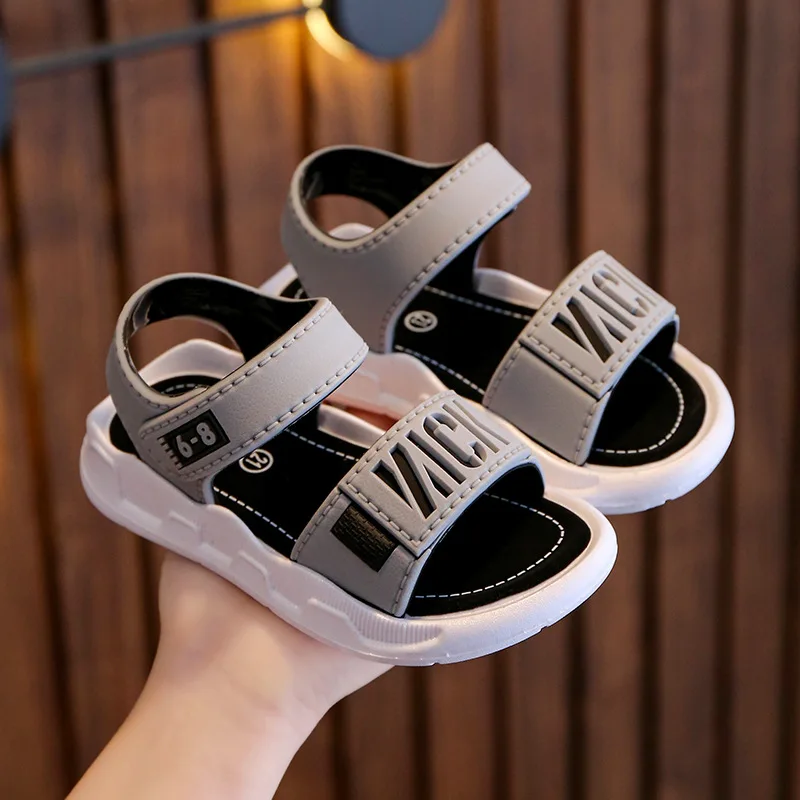 Summer Boys Girls Sandals Children Antiskid Wearproof Beach Sandals Cartoon Infant Toddler Shoes Soft Sole Kids Student Shoes