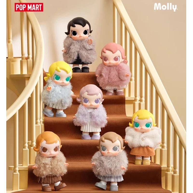 

Official Authentic Pop Mart Baby Molly winter fit check Series vinyl plush pendant blind box Cartoon Christmas Birthday Gifts
