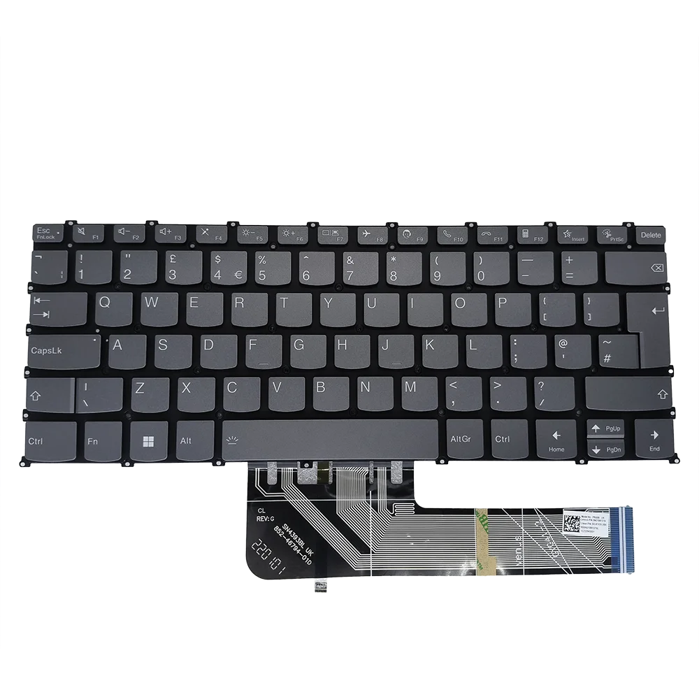 UK GB TR RU Laptop Backlit Keyboard For Lenovo Flex 5-14IIL05 5-14ITL05 5-14ACL05 5-14ARE05 7-14IIL Pro-14 Air 14 2021 PR4SB-UK