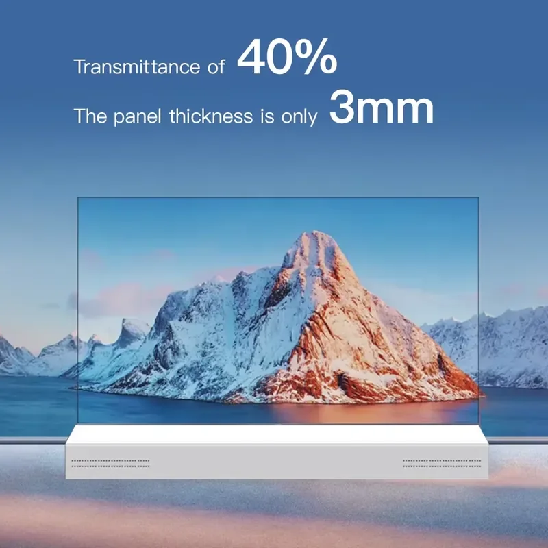 55inch Transparent OLED Display Digital Signage and Transparent Interactive Smart OLED Touch Display Screens