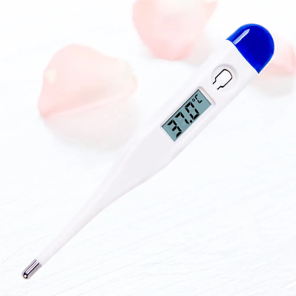 Electronic Thermometer Digital Plastic Thermometer Quick Accurate Free Alert Clear Screen Portable for Home