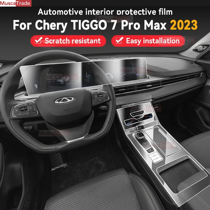 

For CHERY TIGGO 7 Pro Max 2023 Car Interior Center Console Screen Protective Film Anti-scratch Repair Sticker Accessories