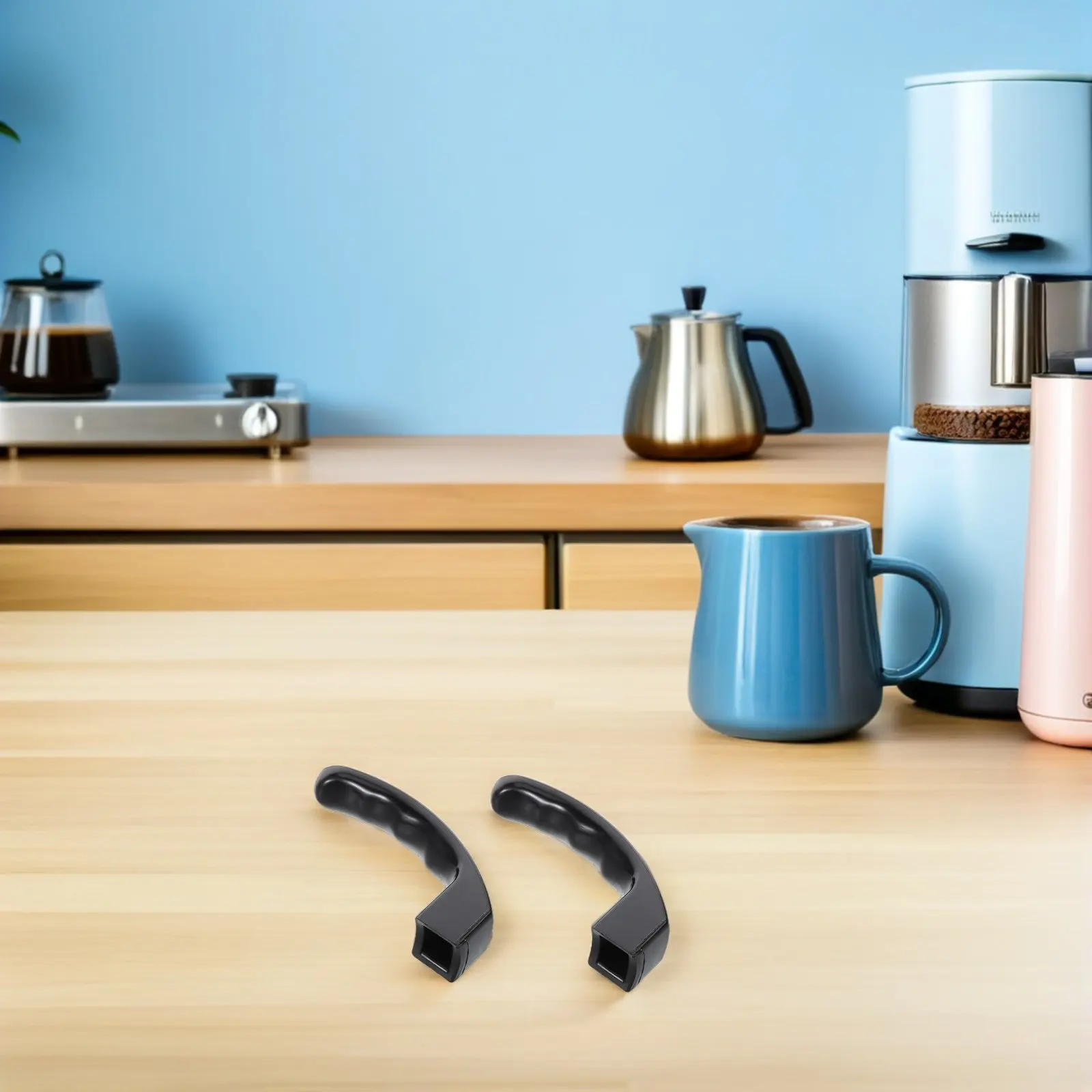 

4Pcs Coffee Maker Handle Replacement Bakelite Curved Pot Lid Handle for Espresso Stove Coffee Pot Parts Cookware Handles