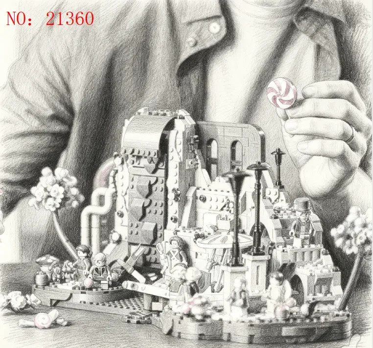 2026 Spot Chocolate Factory Creative Building Toys, Home Decoration, Adult Friends Holiday Gifts