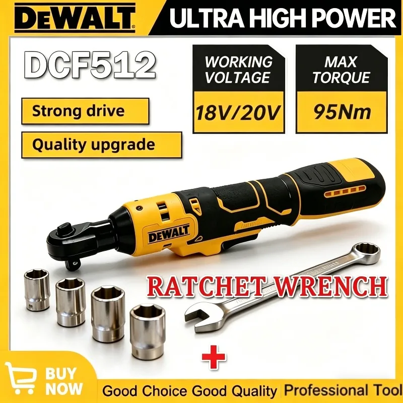 

Бесщеточный аккумуляторный угловой гайковерт Dewalt DCF512 с LED-подсветкой и регулировкой скорости, 3/8 и 1/2 дюйма
