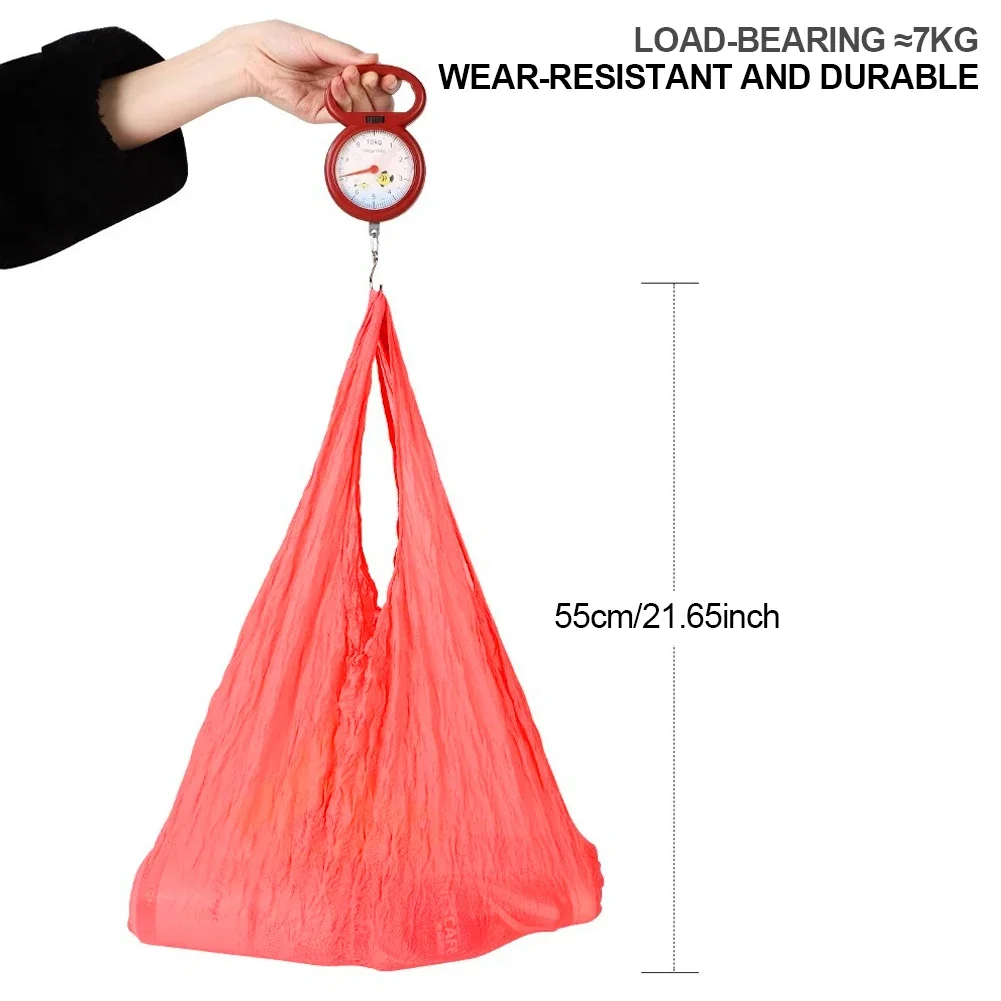 1Pc Mini Large Capacity Shopping Bag Flexible Stretch Bags Fold Pleated Storage Bag Magic Expansion Bubble Elastic Paddy Bag