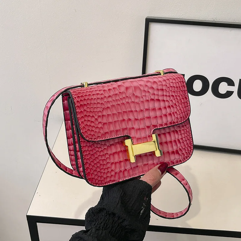 トレンディなファッション Ãxquisite スキューバッグ、クロコダイル柄レディースバッグ、ファッショナブルな外国風レディースショルダーメッセンジャーバッグ