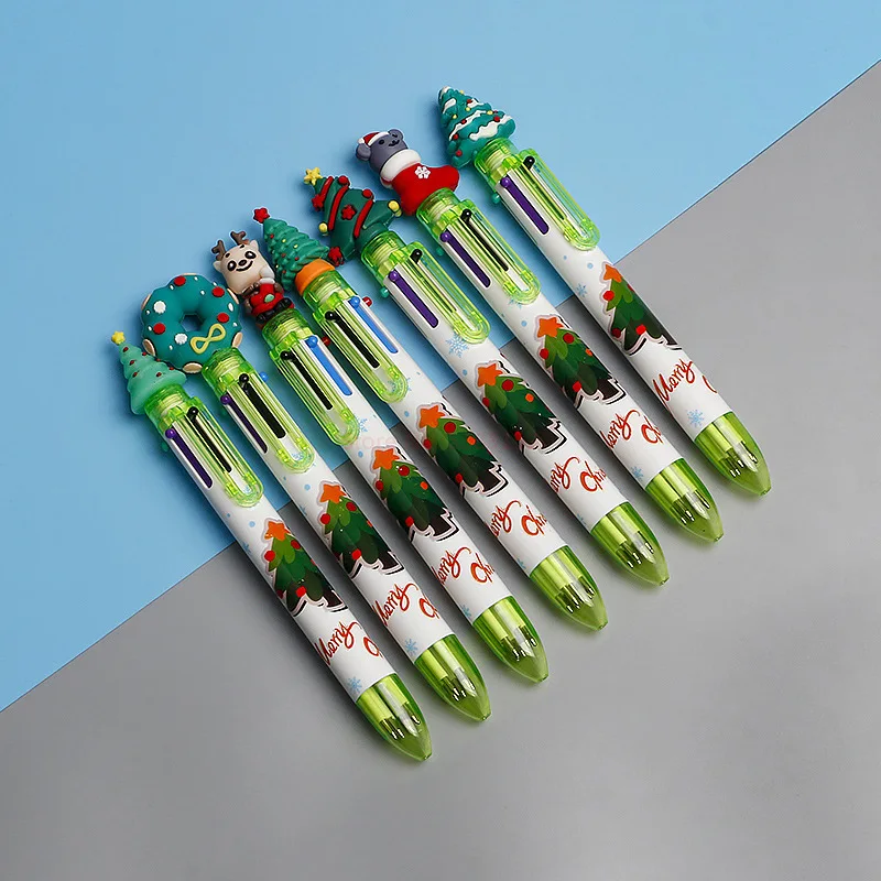 Imagem -05 - Gel Pen dos Desenhos Animados Papai Noel Cores Imprensa Criativo Mão Caneta Esferográfica Kawaii Presentes Escritório da Escola Estacionária 20 Pcs Novo