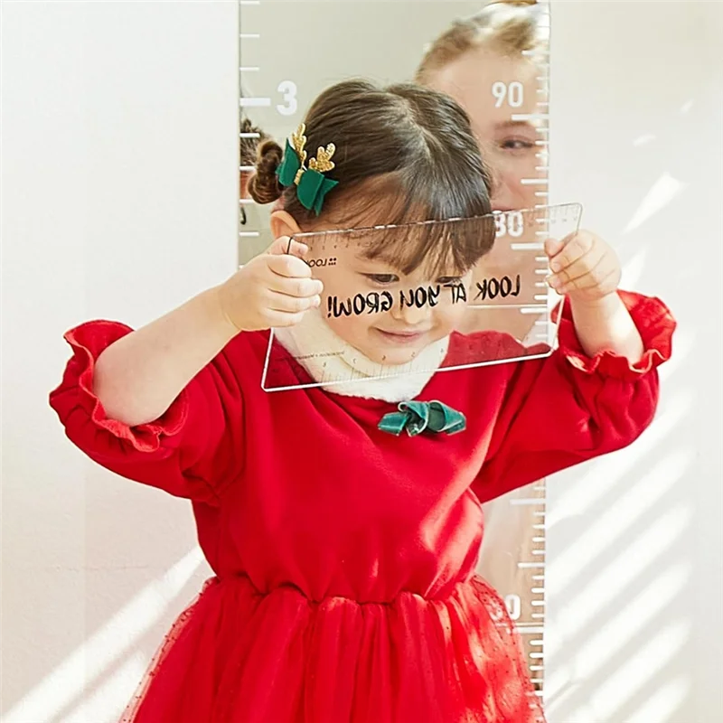 

ABRE-Children Growth Chart Mirror, Puzzle Mirror Growth Chart For Wall, Kid's Height Measuring Chart Wall Mirror