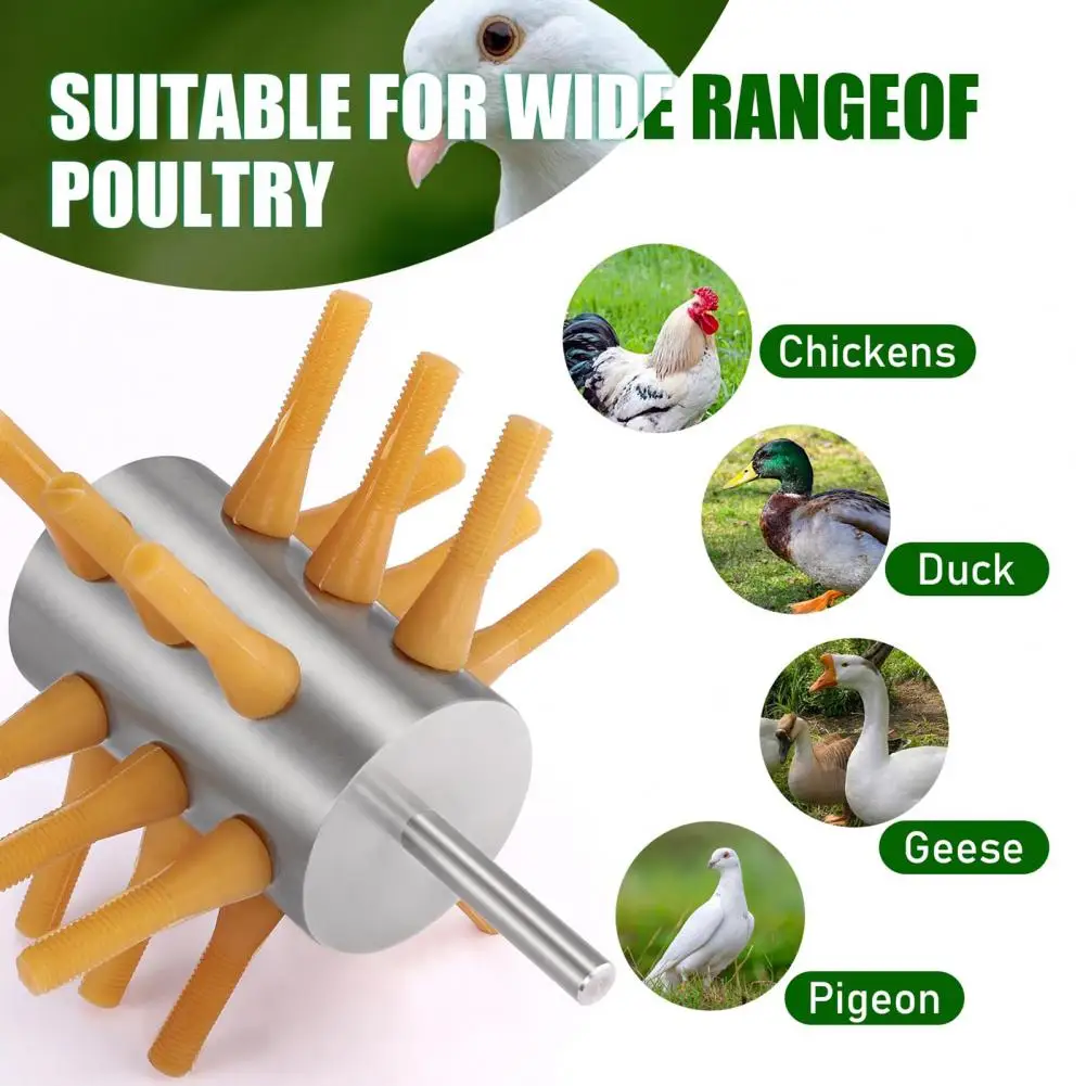 50Pcs Geese Duck Chicken Plucker Fingers Poultry Hair Feather Removal Machine Accessories Rubber Plucking Finger