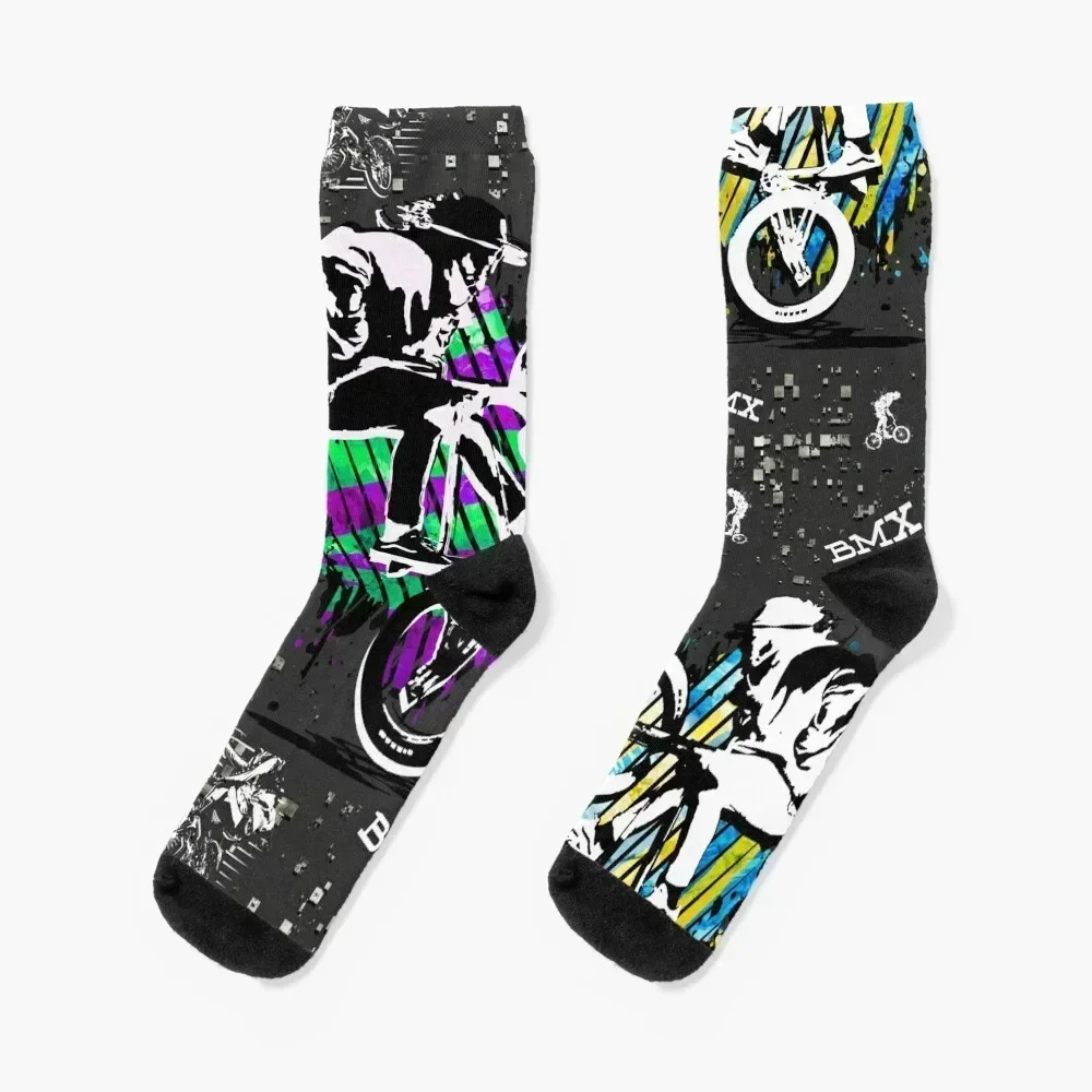 Bmx Apparel | Bmx Freestyle Socks kawaii sports stockings christmas gift Socks For Men Women's