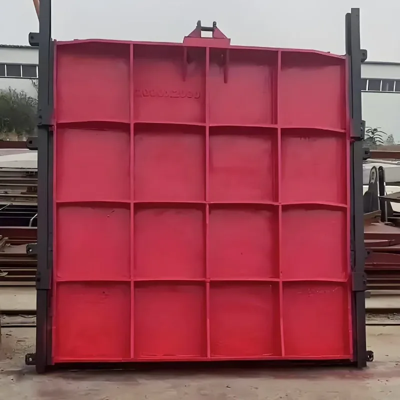 Cast iron inlaid copper square gate, electric double water sewage treatment equipment, engineering channel