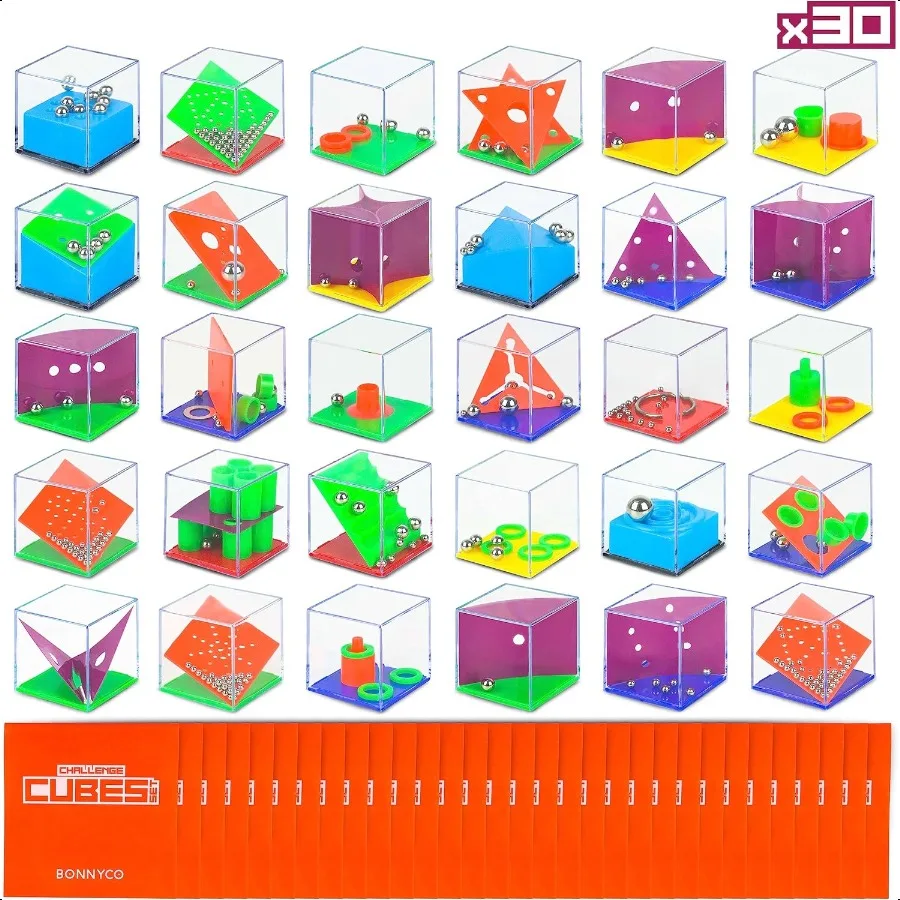 

Brain Teaser Puzzles Cubes Party Favors Pack 30 Pinata Goodie Bags Stuffers for 35 48 Return Gifts for Birthday Party Mini Puzz