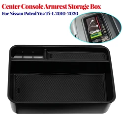 For Nissan Patrol Y62 Ti-L 2010-2020 2014 2015 2016 2017 2018 2019 2020 Car Accessories Center Console Armrest Storage Box Tray