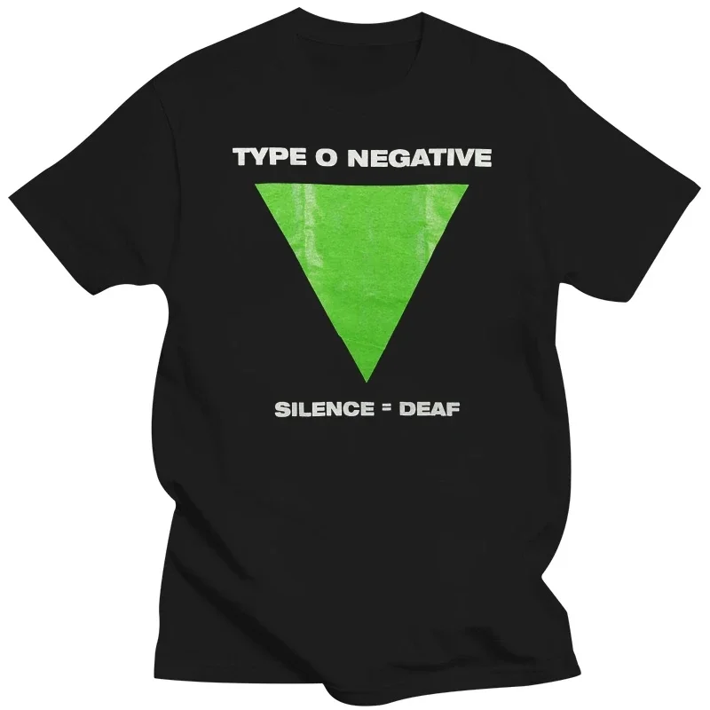 New Arrival fashion heavyweight Hot Sale vintage Summer 2024 funny t shirt men novelty tshirt Type O Negative Silence T-shirt