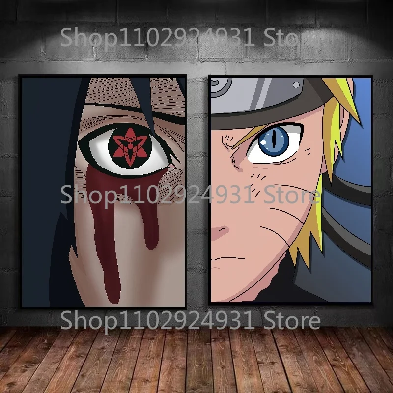 Naruto Anime Character Eyes Killing Canvas Painting Art Poster Printing Mural Bar Boxing Gym Home Wall Aesthetic Decoration
