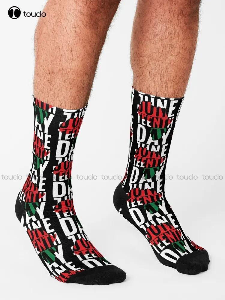 Juneteenth Day 1865 Holiday African American Socks Sock 360° Digital Printing Personalized Custom Unisex Adult Teen Youth Socks