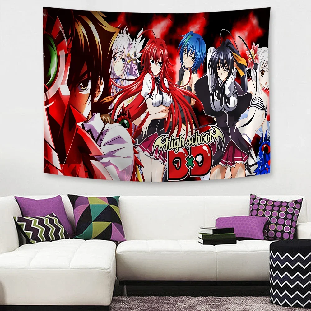 Anime High School DxD Tapestry Floor Mat Non-Slip Laundry Room Mat Laundry Decor Balcony Child Living Room Household Carpets