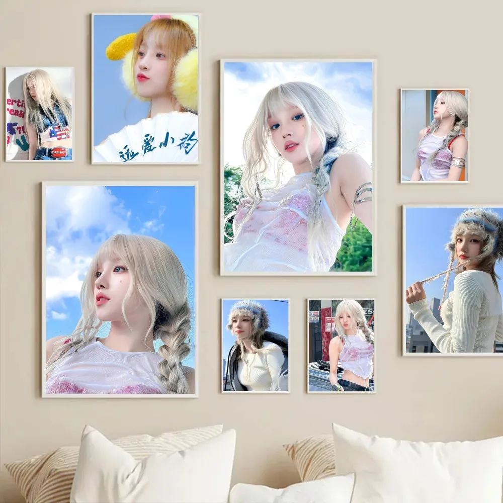 Kpop (G)I-DLE Song Yuqi Posters Stickers Living Room Bedroom Entrance Cafe Wall Art Decoration Painting Room Home Aesthetic