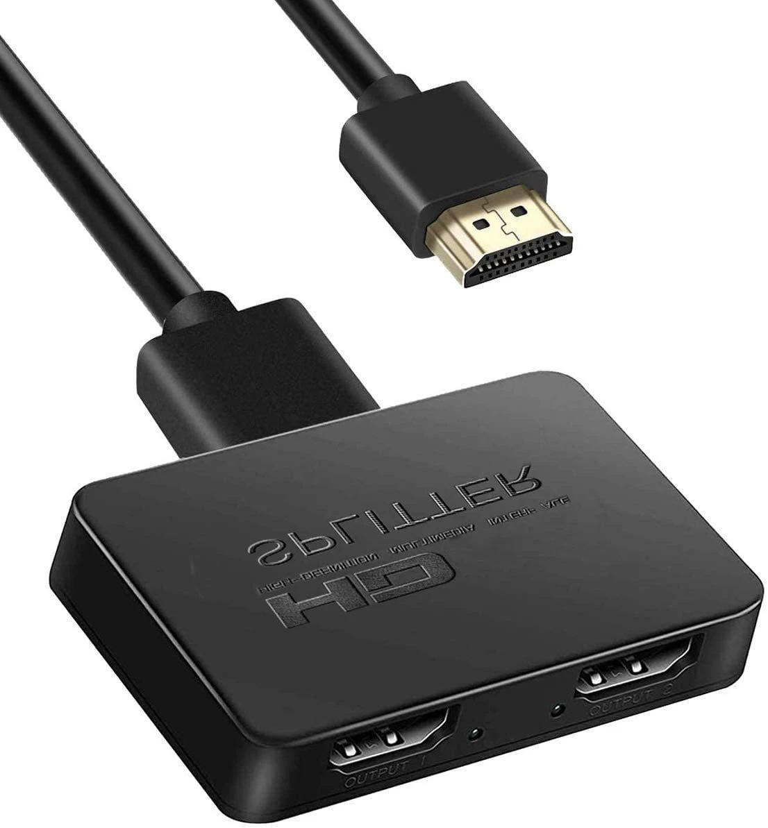 Divisor Compatible con HDMI 4K Full HD 1080p, interruptor Compatible con HDMI, divisor 1X2, amplificador 1 en 2 salidas, pantalla Dual para HDTV Box PC