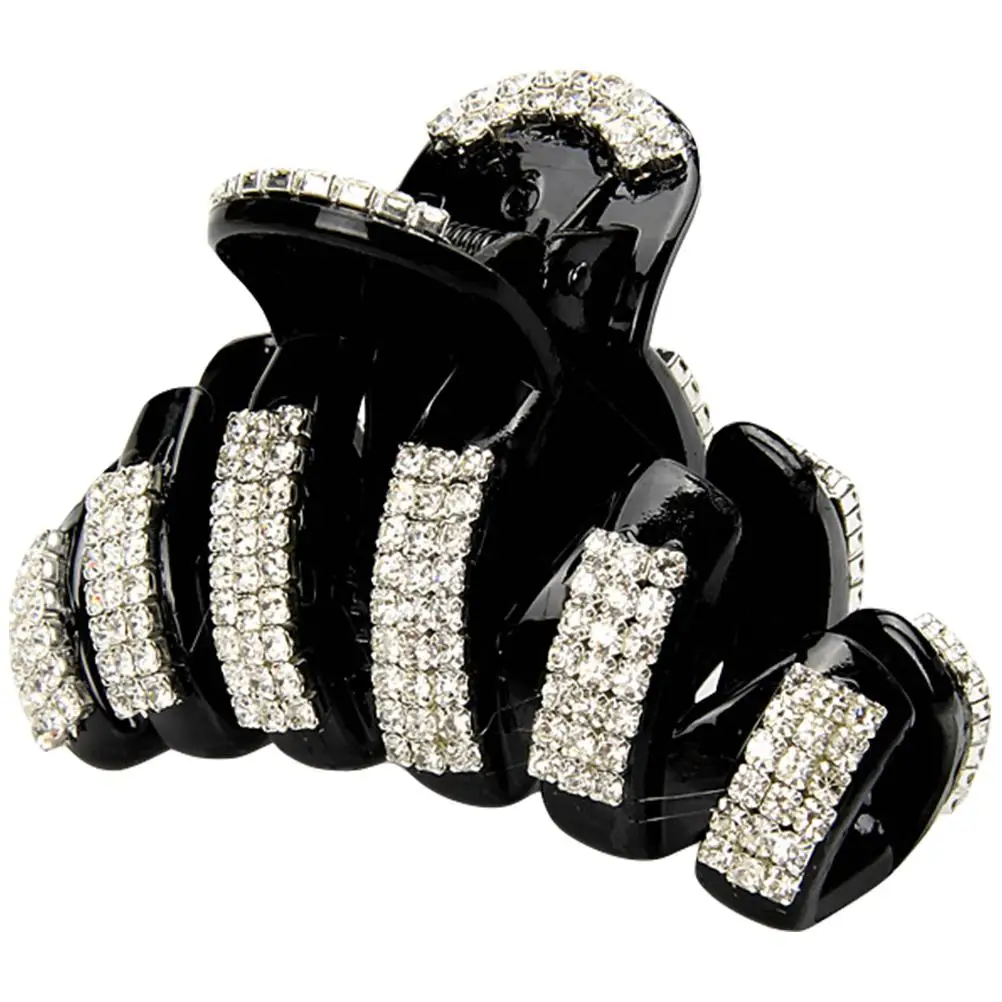 

Full Drill Rhinestone Hair Clips Elegant Accessories Women Girls Claw Sturdy Durable Long Life Suitable Most People Charm