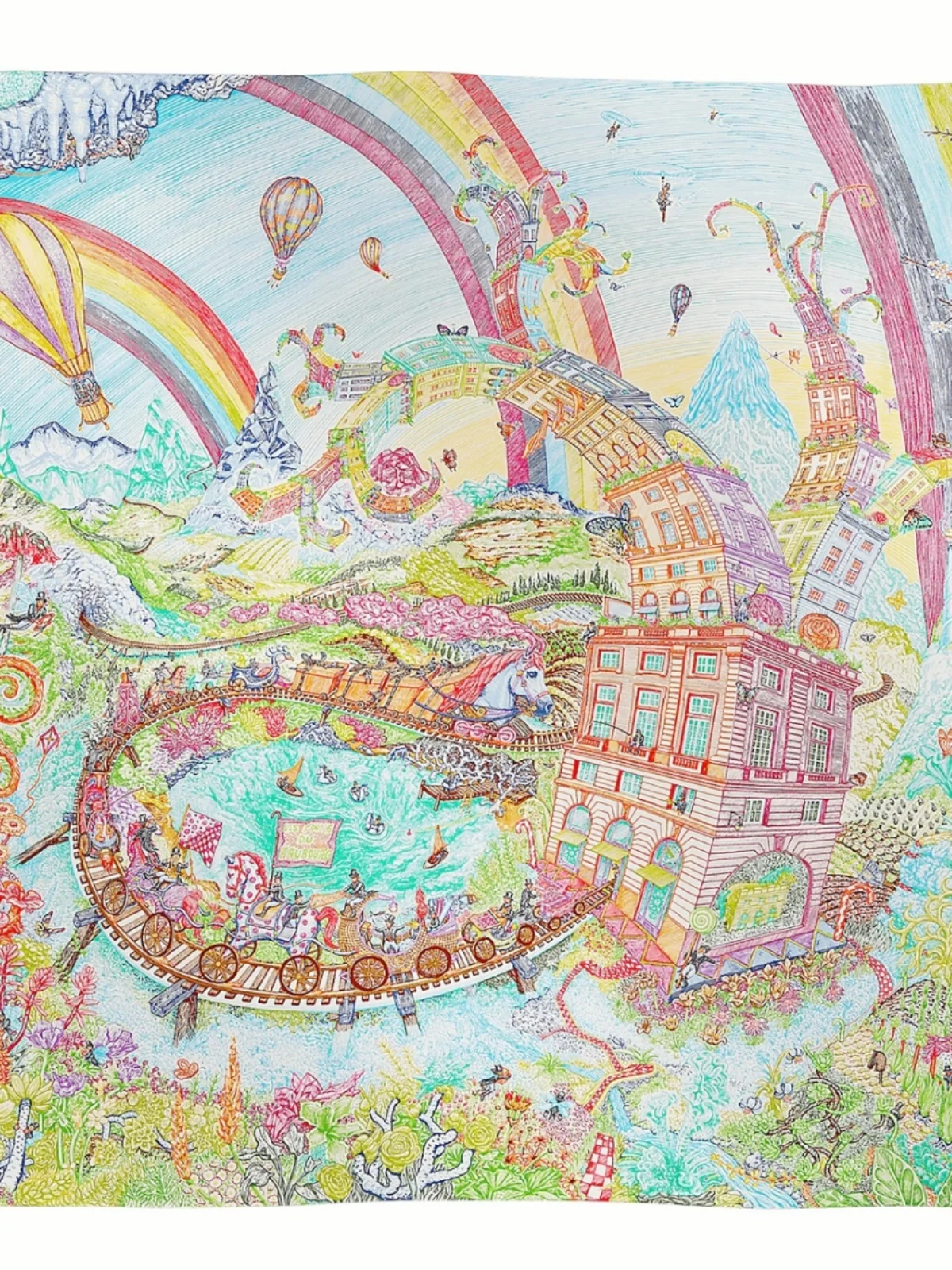 Pañuelo de Seda de Morera con Estampado a Doble Cara, Pañuelo Cuad Pesado de Sarga de 8 Momme para Mujer, Accesorio de M...