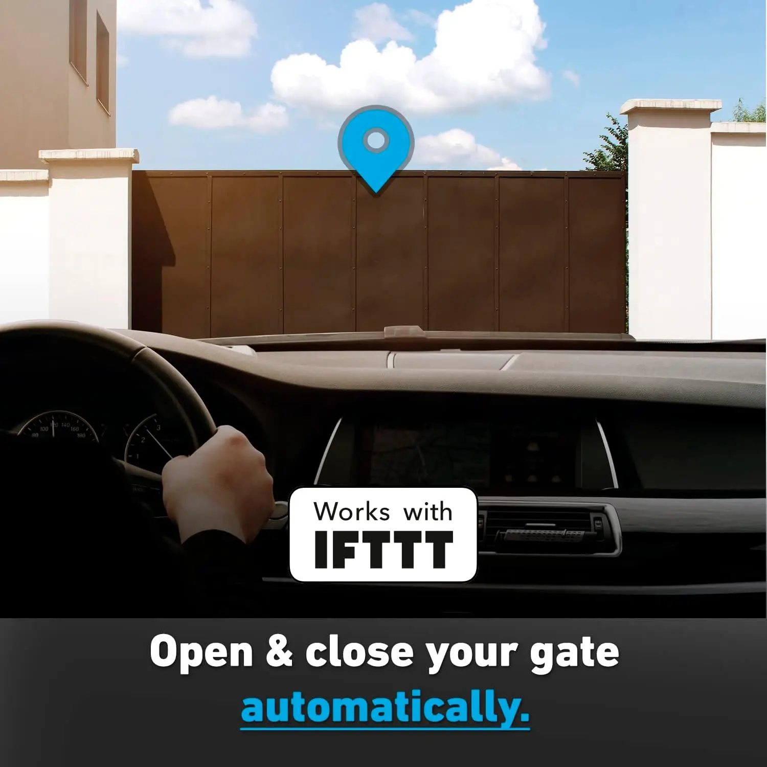 

LITE Smart Gate Opener Remote, APP Control, Compatible with Apple Homekit, Amazon Alexa, Google Assistant and IFTTT. Compatible
