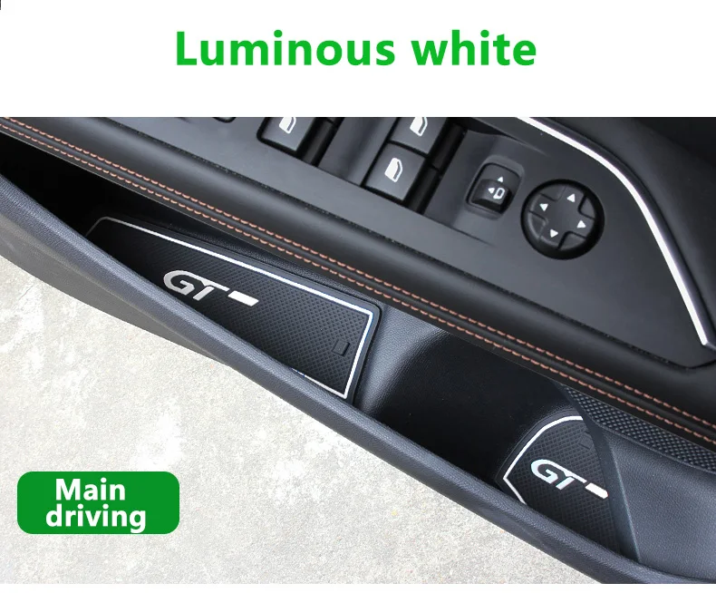 Für Peugeot 3008 5008 GT 2016 2017 2018 2019 2020 2021 2022 2023 Auto Tor Slot Tasse Matte Tür Nicht-slip Gummi 3D Zubehör – Detail 11