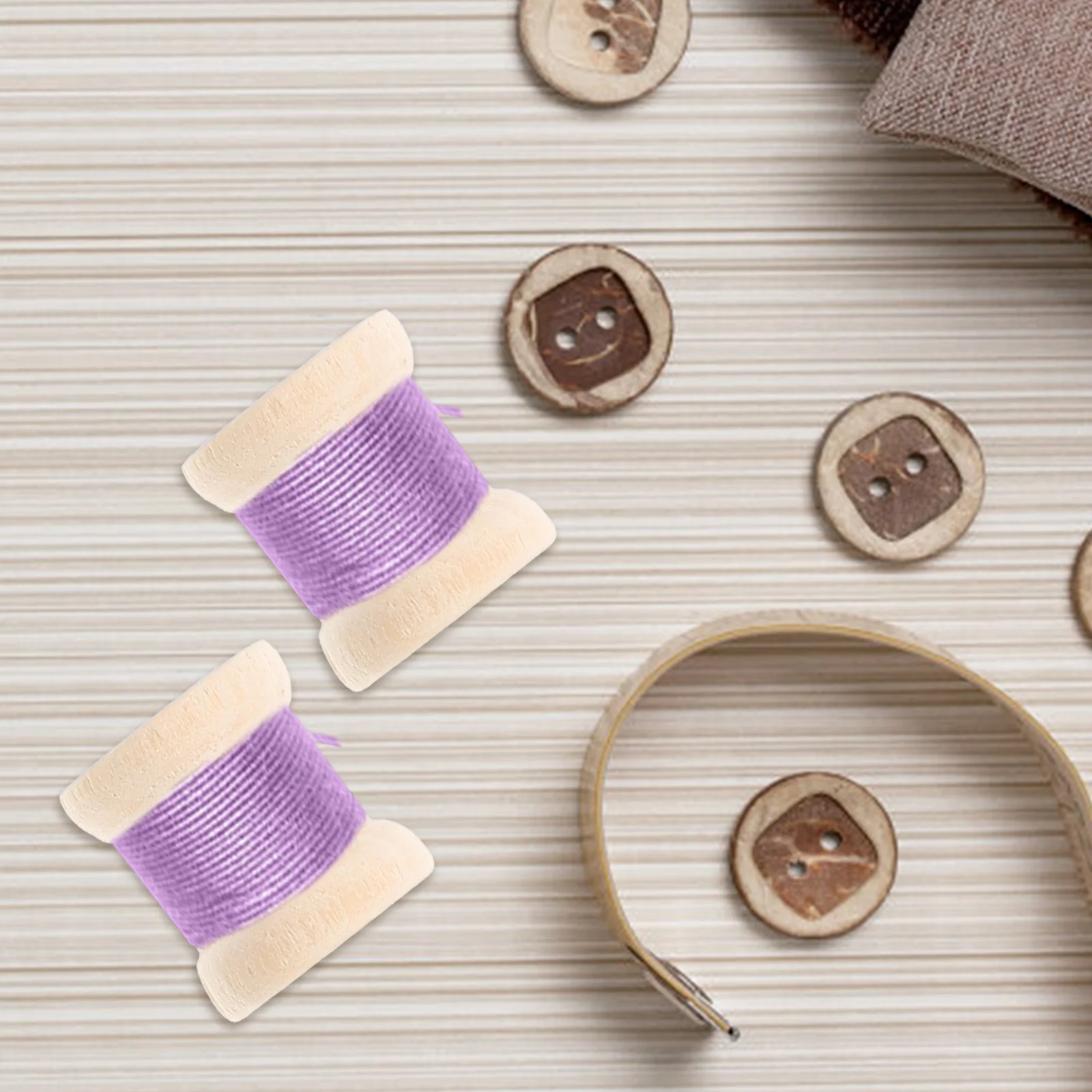 

100 pcs Vintage Wooden 15X13Mm Unfinished Smooth For Diy Craft Projects Thread Storage Weaving Bobbins Craft Spools Wood Spools